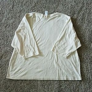 Vicki Wayne boat neck 3/4 sleeve shirt